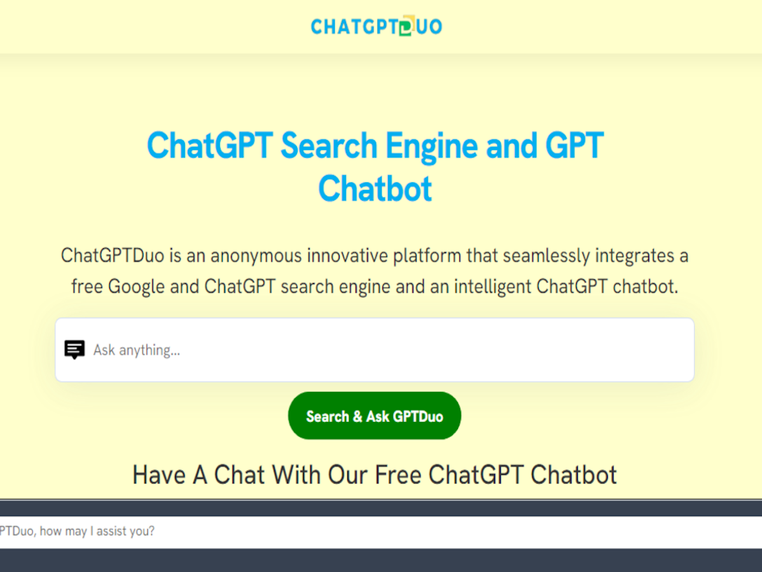 ChatGPTDuo - Google Search + ChatGPT